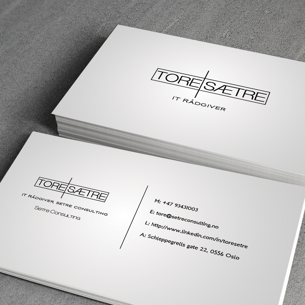 Business Card Design by junaid ahmad for Setre Consulting as | Design #2693170