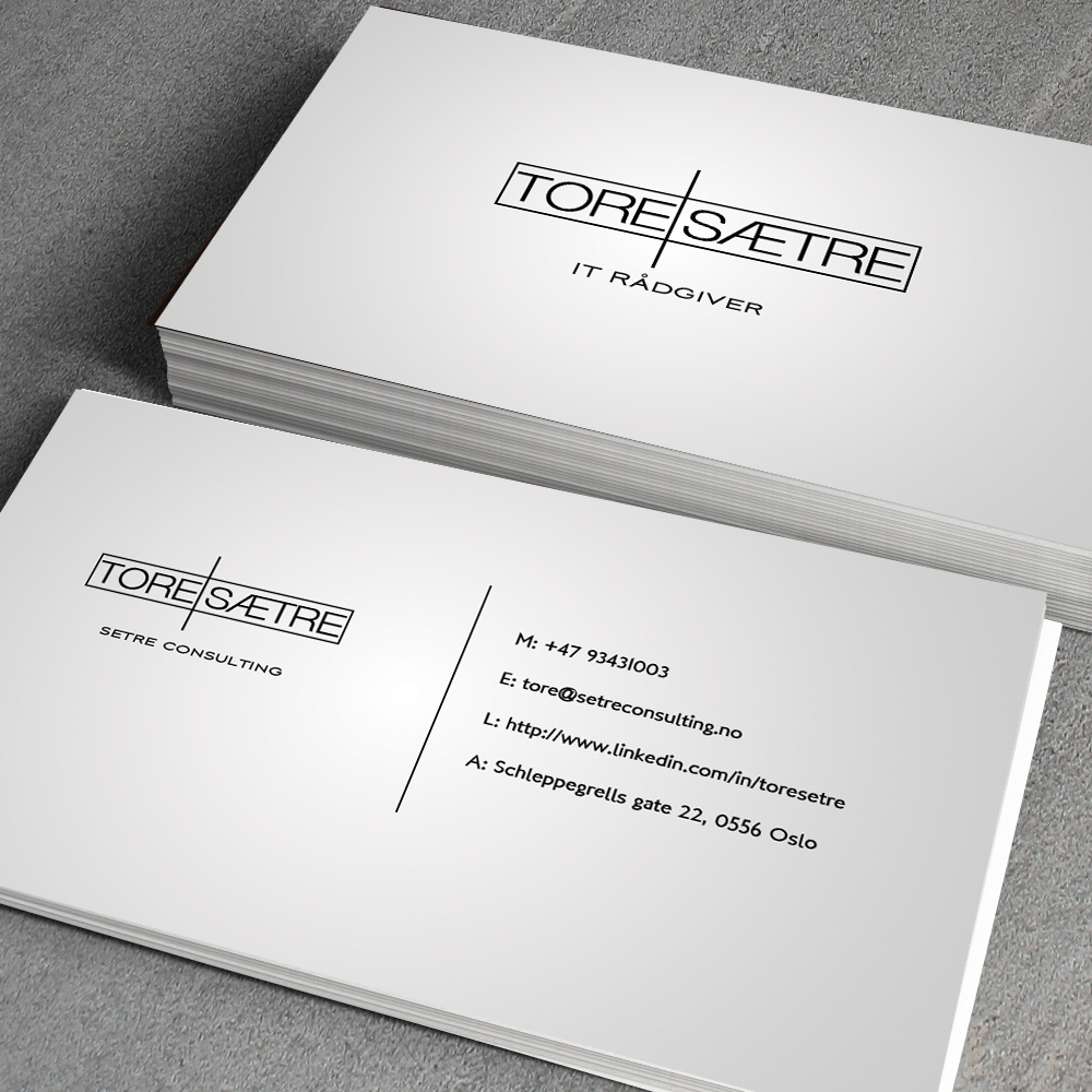 Business Card Design by junaid ahmad for Setre Consulting as | Design: #2696750