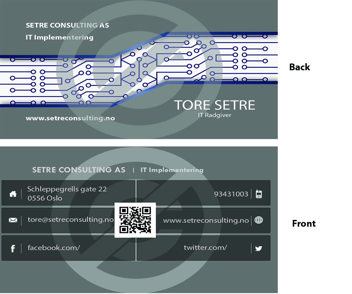 Business Card Design by Ahmer Mir for Setre Consulting as | Design #2629459