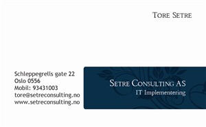Business Card Design by dharshan daron for Setre Consulting as | Design #2631716