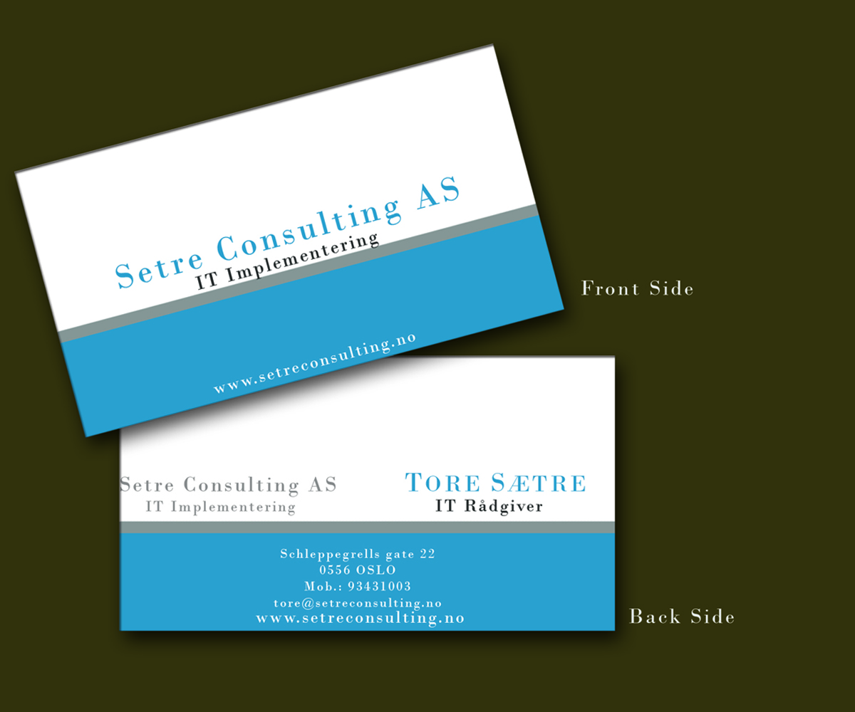 Business Card Design by Ashwini 2 for Setre Consulting as | Design #2636688