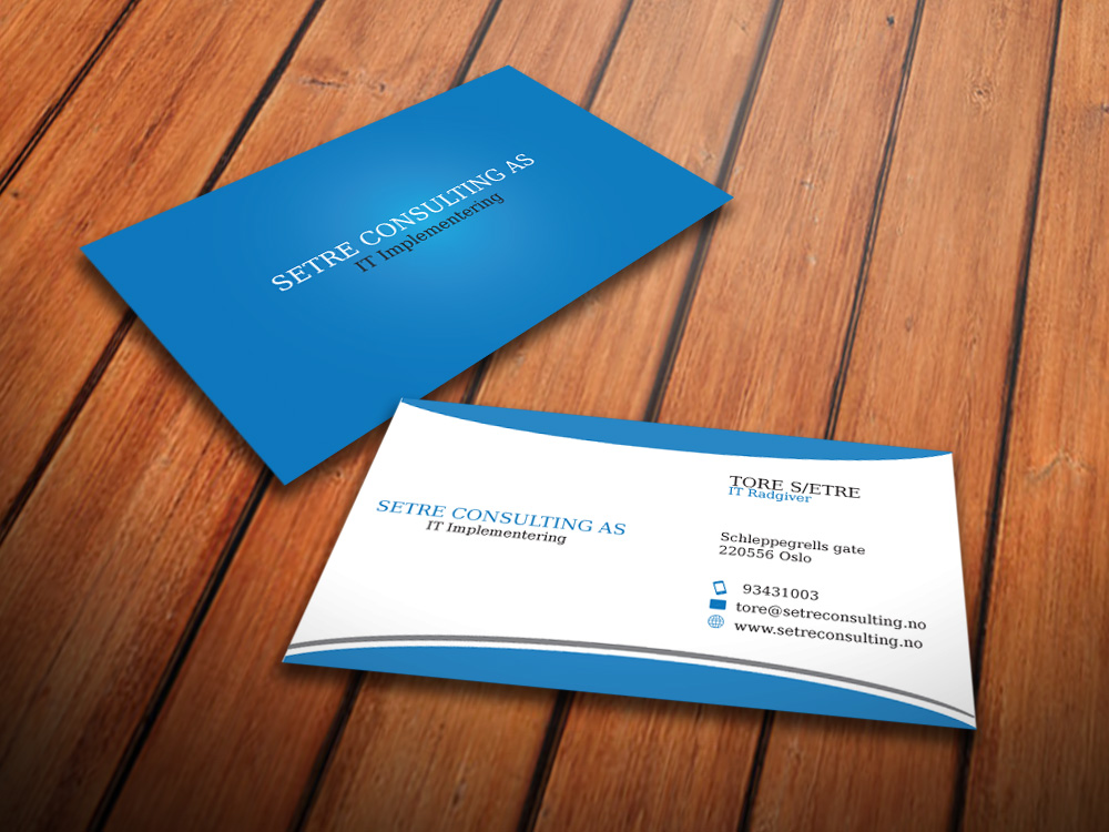 Visitenkarten-Design von Ak Graphics Solutions für Setre Consulting as | Design #2662931