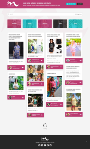 Web Design par pb pour Madaísh | Design : #16010648