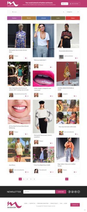 Web Design par pb pour Madaísh | Design : #16010660