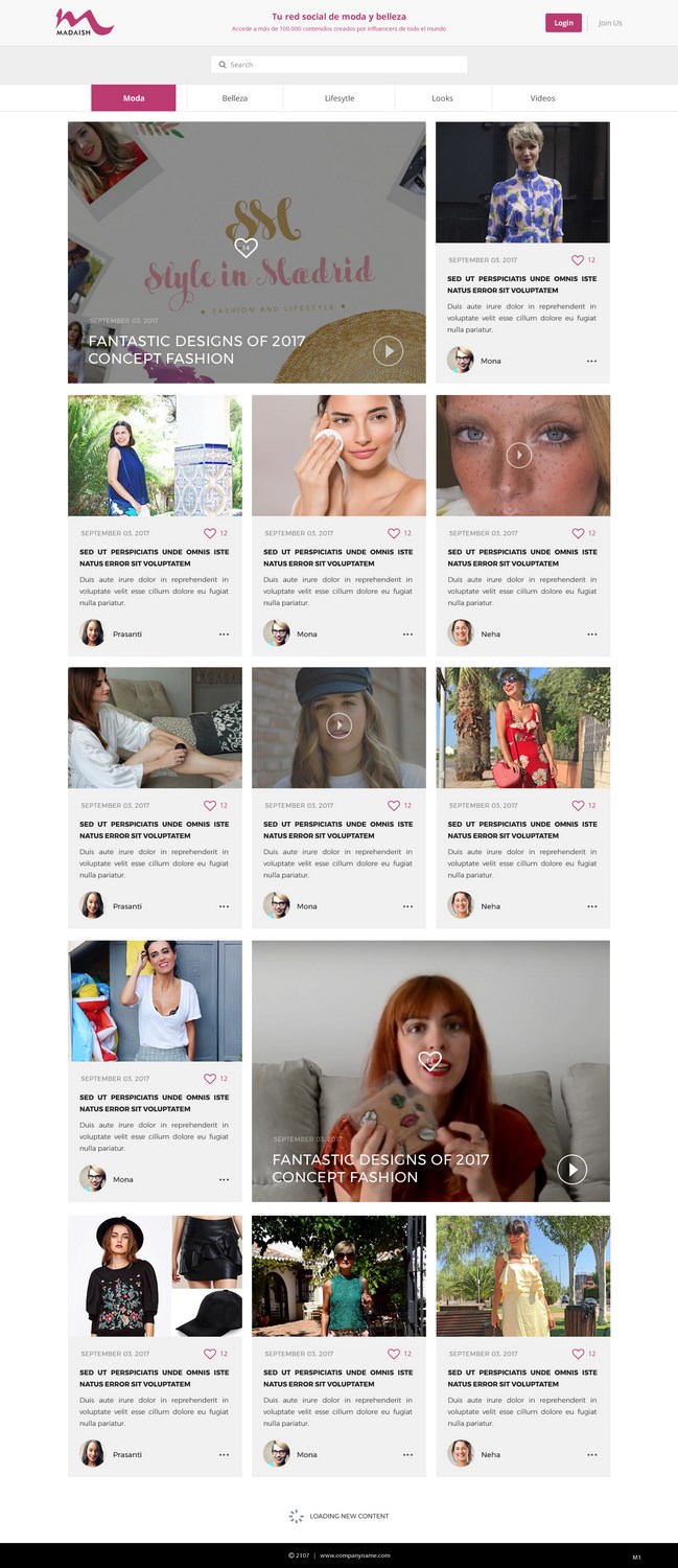 Web-Design von pb für Madaísh | Design #16021829