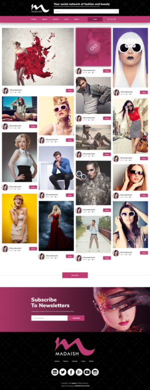 Web Design by Black Stallions Impressive Solutions for Madaísh | Design #16019510