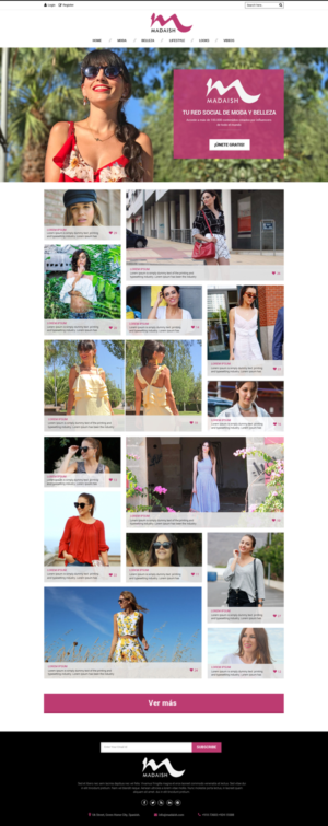 Web Design par Dream Logo Design pour Madaísh | Design : #16011137