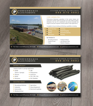 Industrial Rubber Manufacturer Trade-Show Flyer | Postkarten-Design von Alexandar