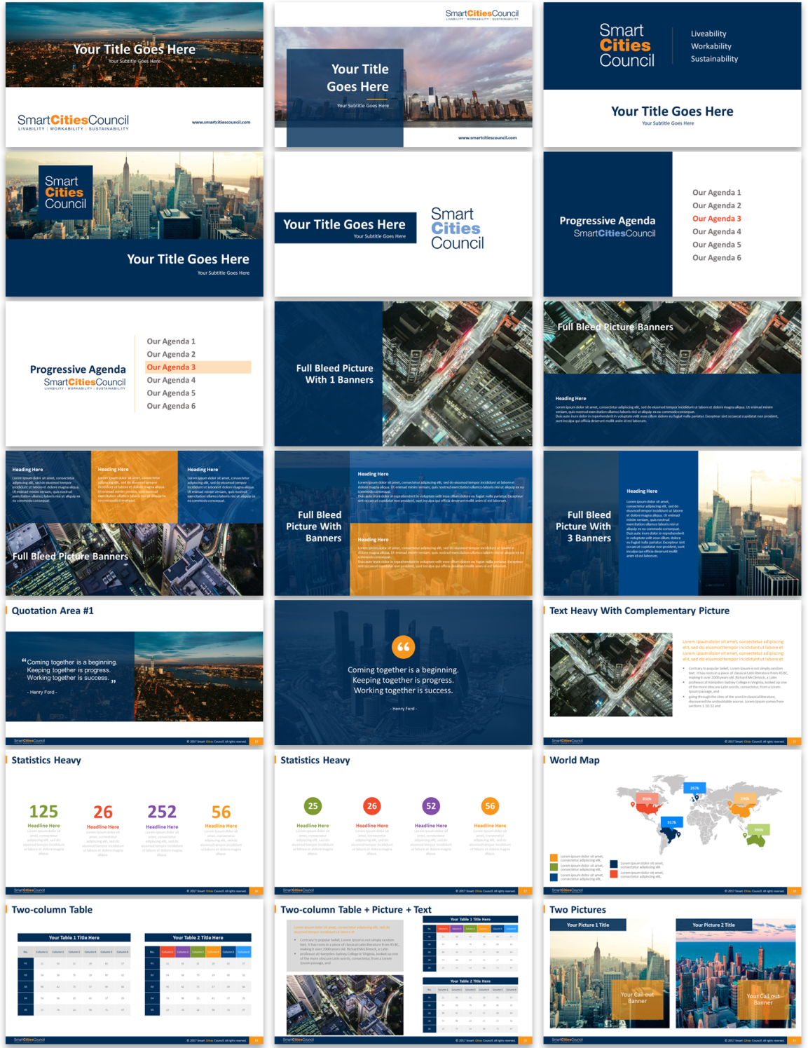 PowerPoint Design by Imazing for Smart Cities Council  | Design #16016978