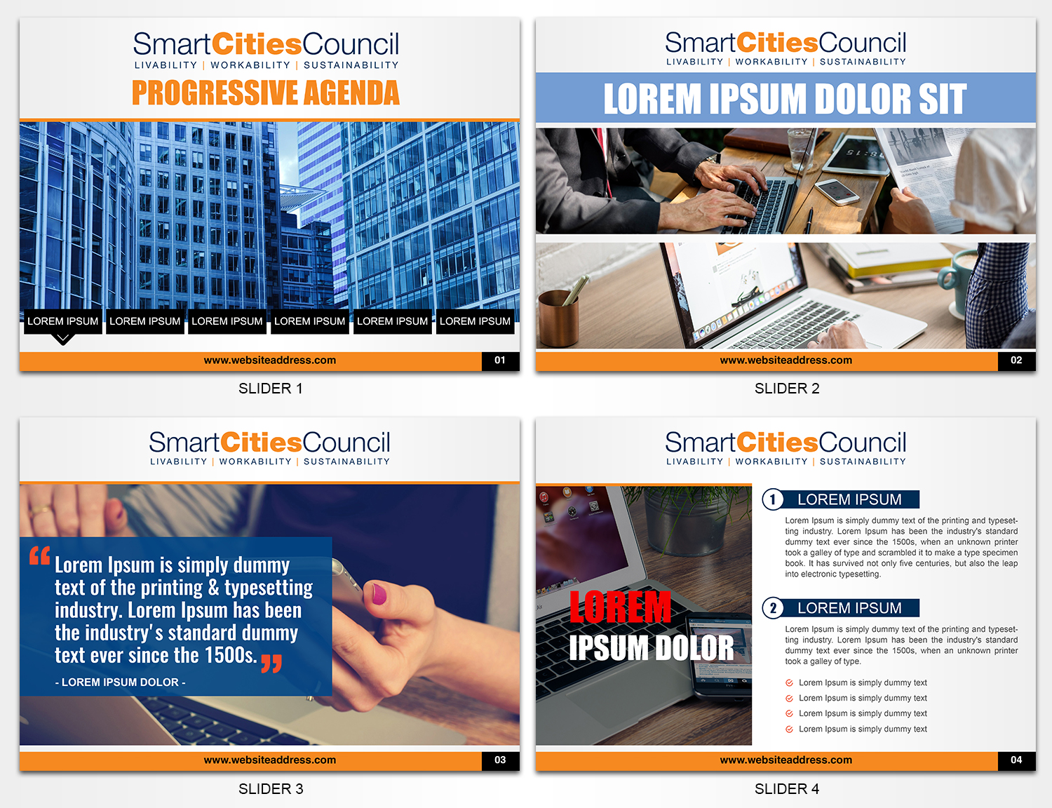 PowerPoint-Design von SAI DESIGNS für Smart Cities Council  | Design #16161445