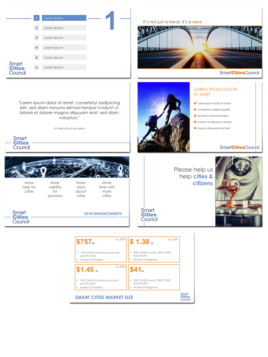 PowerPoint Design by StonyDog Design for Smart Cities Council  | Design #16051165