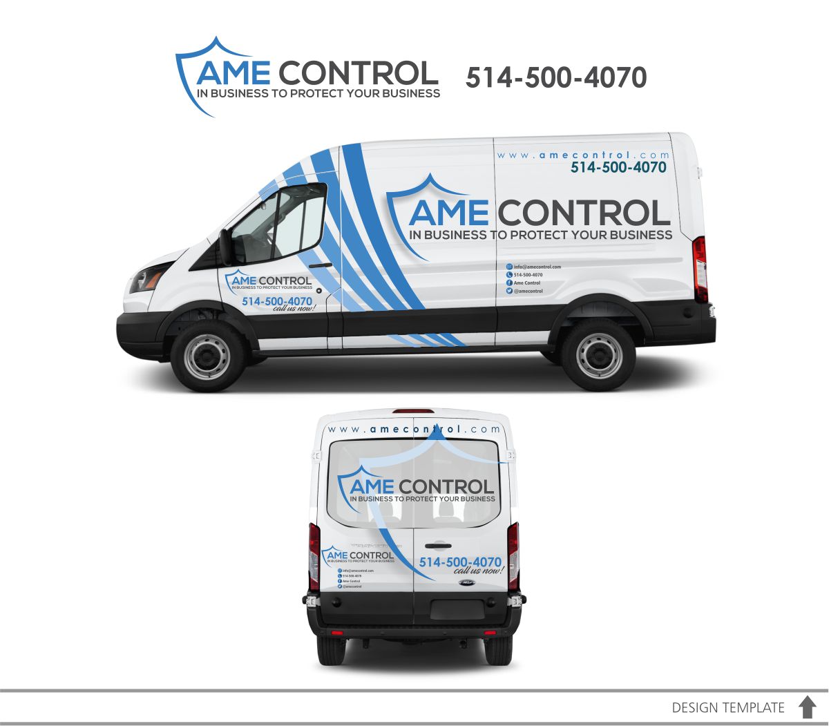 Diseño de Señalética por DesignMX (Renan Mejia) para ame control | Diseño #16075260