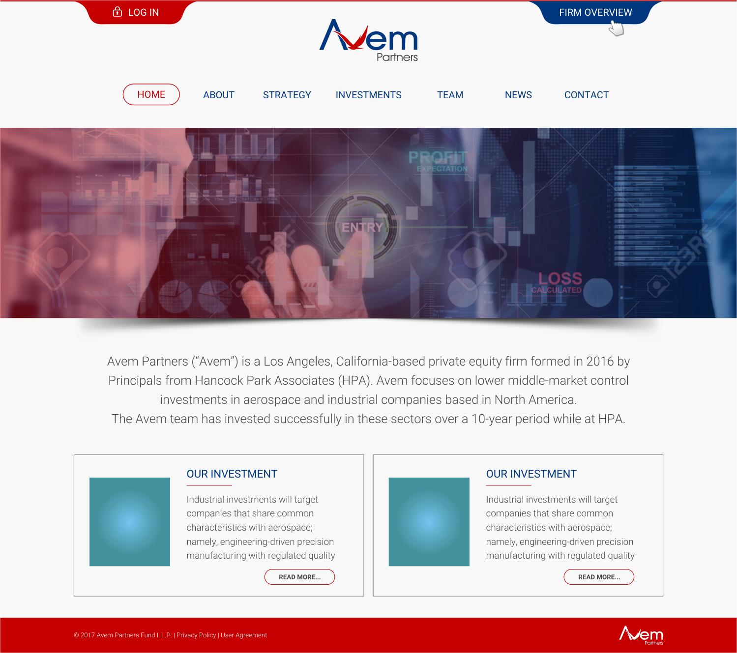 Web Design by INDIAN_Ashok for Avem Partners | Design #16017603