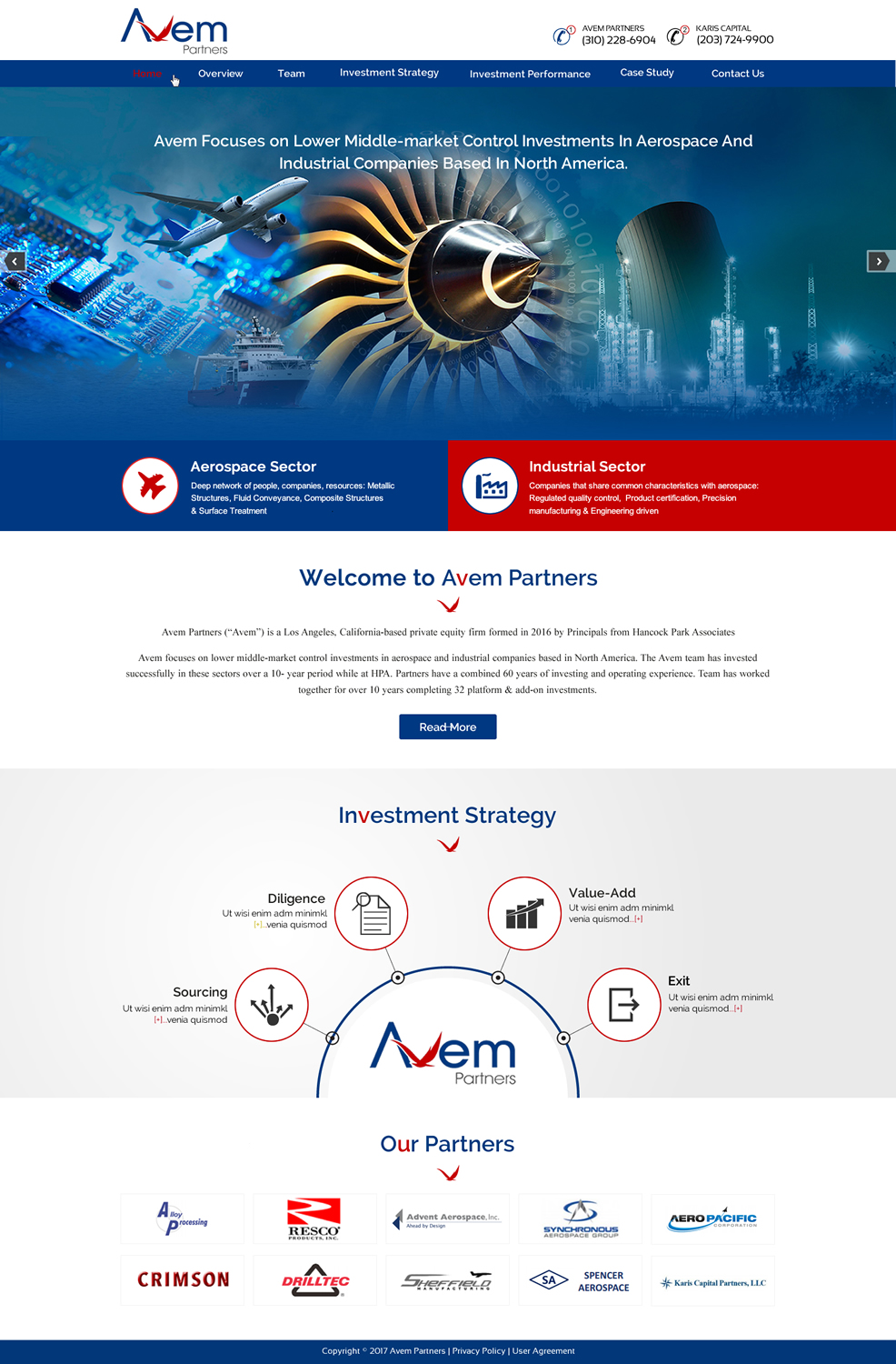 Web Design by harmi_199 for Avem Partners | Design #16051689