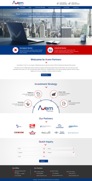 Web Design by harmi_199 for Avem Partners | Design: #16064186