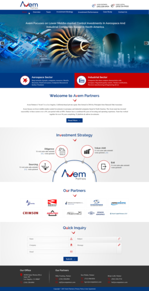 Web Design by harmi_199 for Avem Partners | Design: #16064187