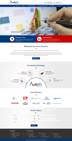 Web Design by harmi_199 for Avem Partners | Design: #16064188