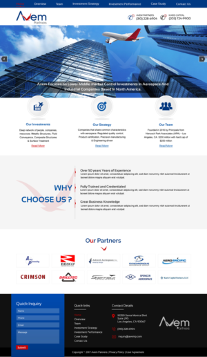 Web Design by harmi_199 for Avem Partners | Design: #16098656