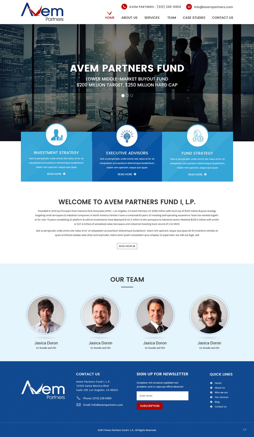 Web Design par pb pour Avem Partners | Design #16021781