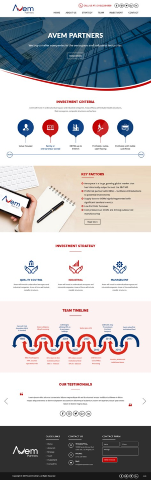 Web Design by pb for Avem Partners | Design: #16021783