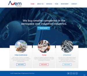 Web Design par pb pour Avem Partners | Design : #16021792