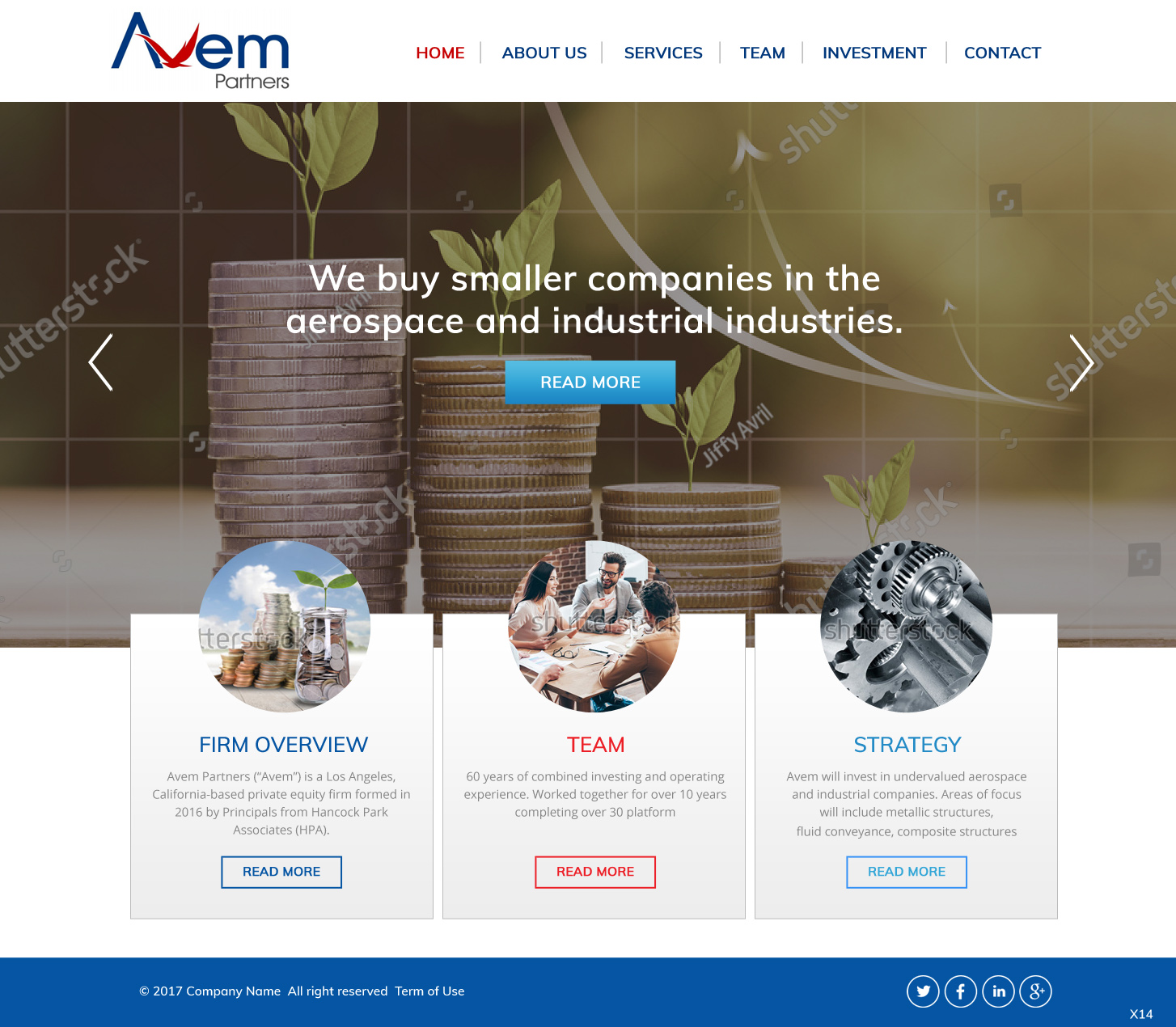 Web Design par pb pour Avem Partners | Design #16021793