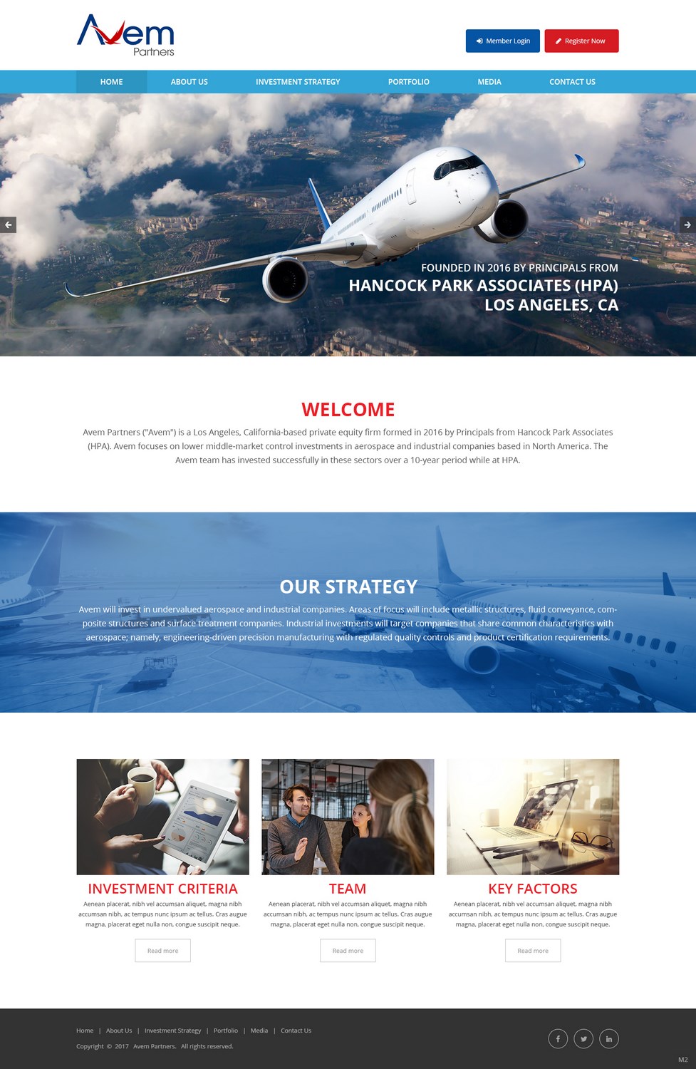 Web Design par pb pour Avem Partners | Design #16021795