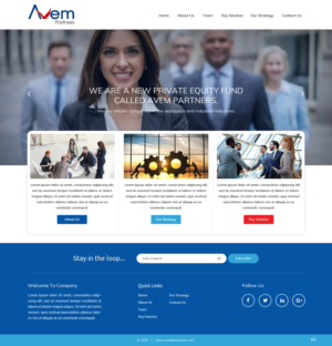 Web Design par pb pour Avem Partners | Design : #16031417