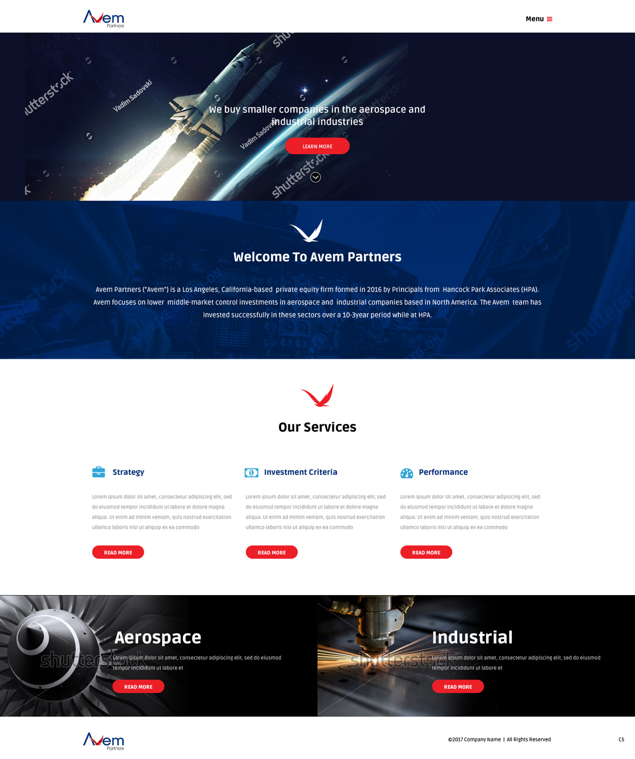 Web Design by pb for Avem Partners | Design #16031419