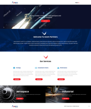 Web Design par pb pour Avem Partners | Design : #16031419