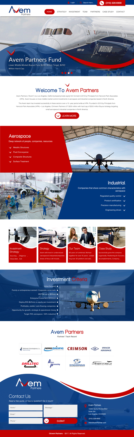 Web-Design von rightway für Avem Partners | Design #16095189