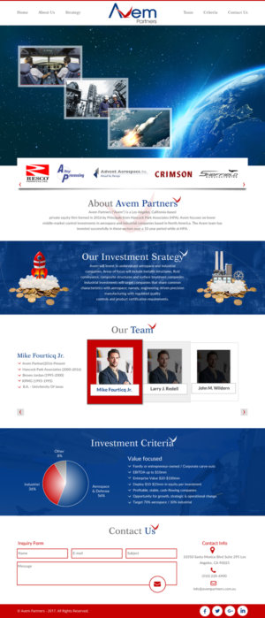 Web Design by rightway for Avem Partners | Design: #16095339