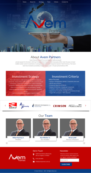 Web Design by rightway for Avem Partners | Design: #16095341