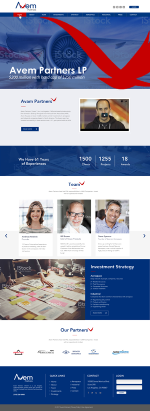 Web Design by chandrayaan.creative for Avem Partners | Design #16046113