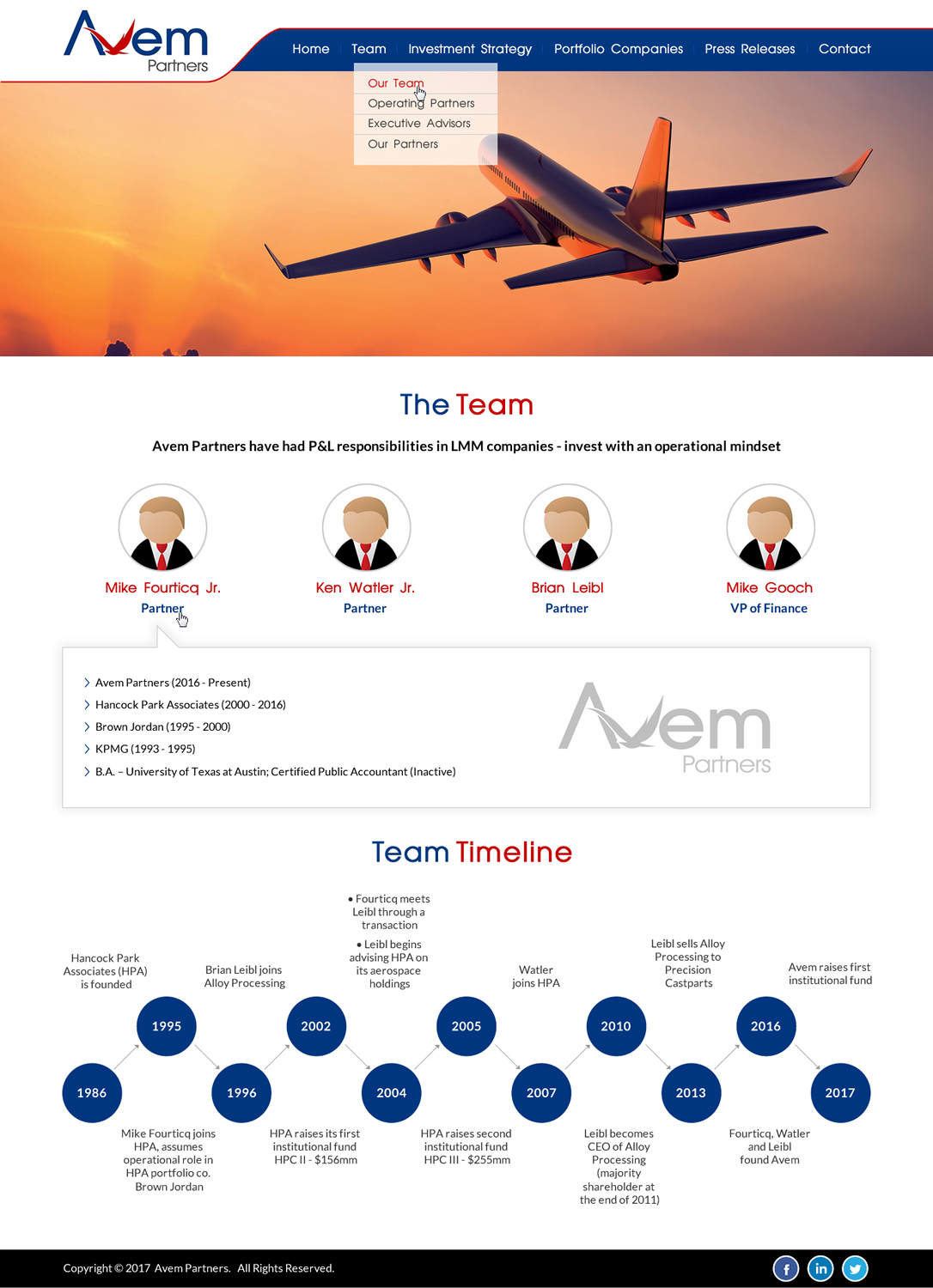 Web Design par Creative Design pour Avem Partners | Design #16322286