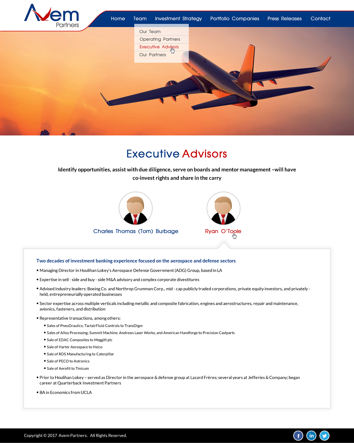 Web Design par Creative Design pour Avem Partners | Design #16322287