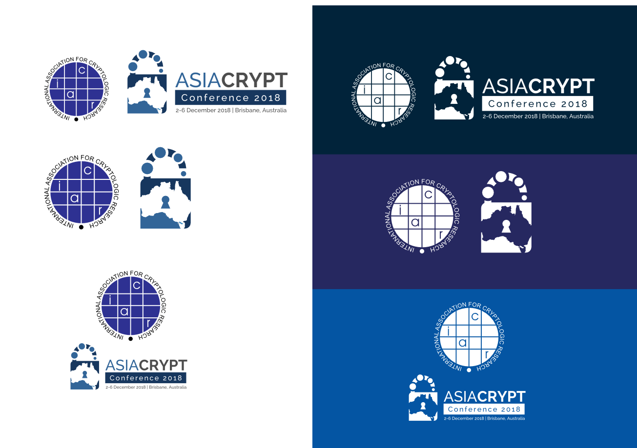 Elegant, Playful Logo Design for Either AsiaCrypt Conference 2018 or