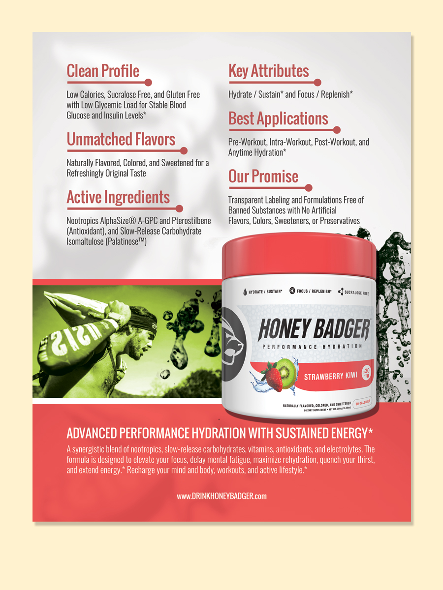 Design de Brochure par LeonFX pour Honey Badger, LLC | Design #16031784