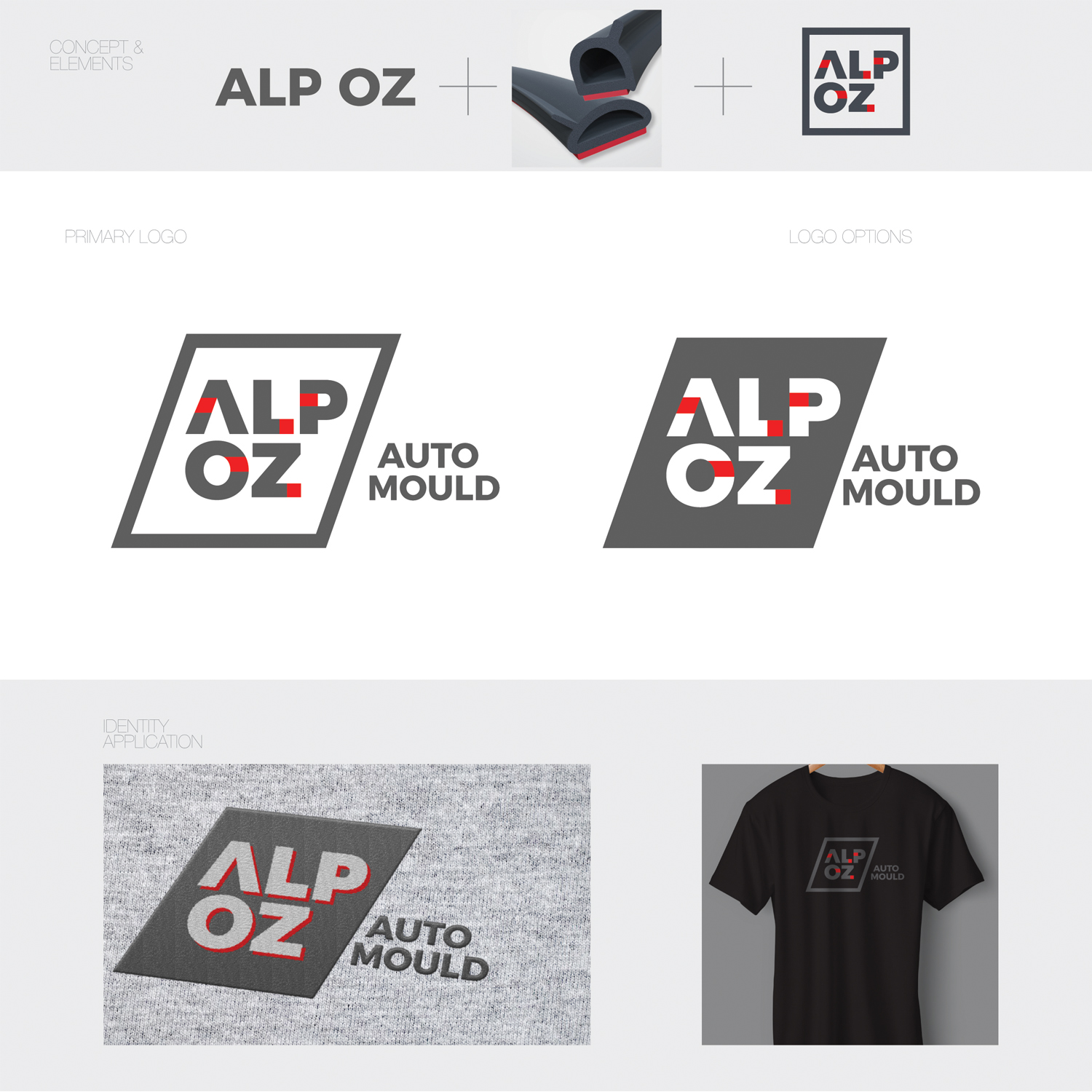 Logo Design by Atelier for ALP Oz Auto Moulds | Design #16017371