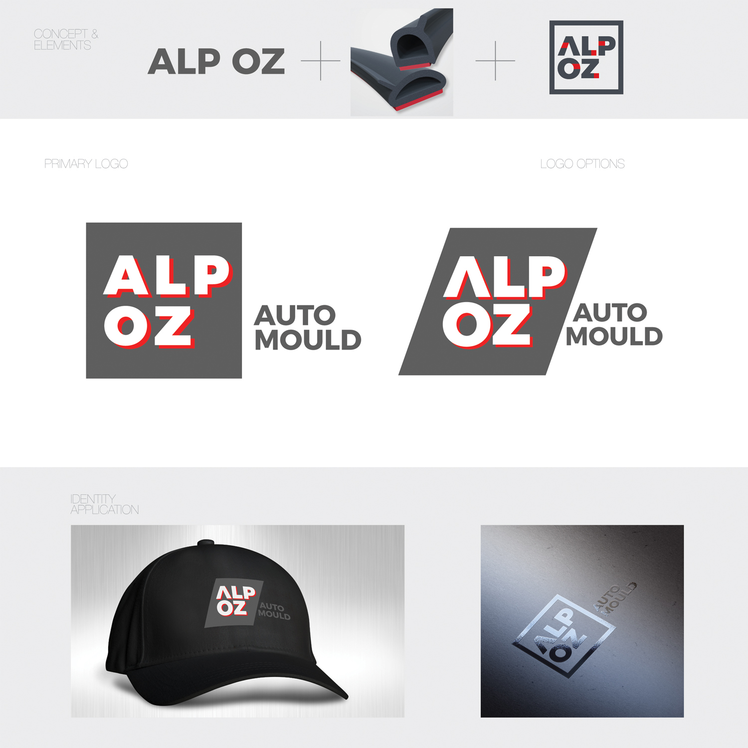 Logo Design by Atelier for ALP Oz Auto Moulds | Design #16017372