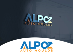 Logo Design by A S design @ for ALP Oz Auto Moulds | Design: #16041407
