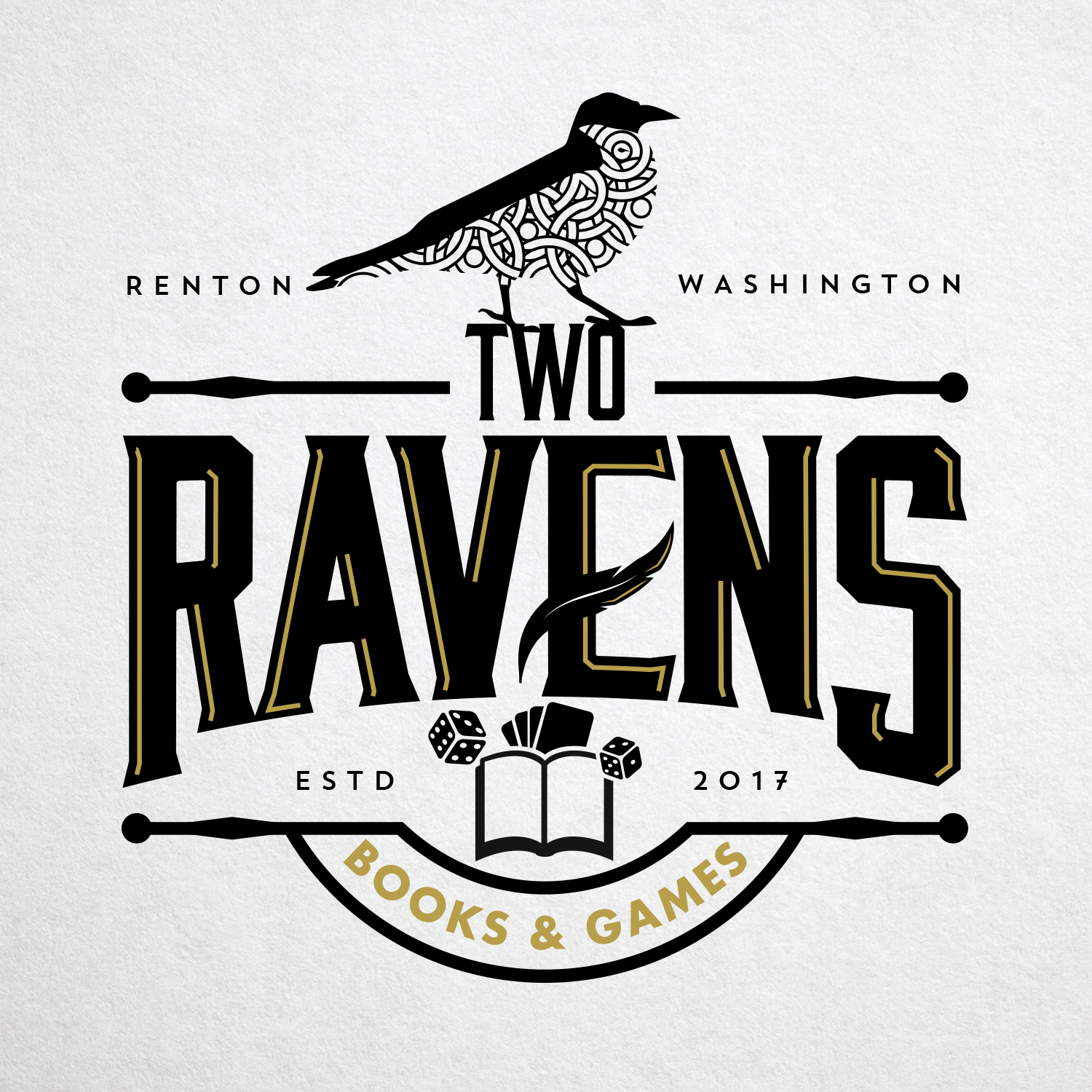 Logo Design by john garcia for Two Ravens Books and Games | Design #16065321