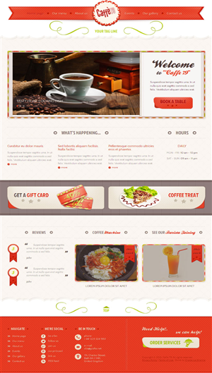 Diseño Web por Chaitanya S. para Caffe 79 Ltd | Diseño: #2636998