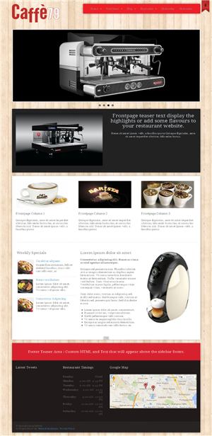 Diseño Web por Chaitanya S. para Caffe 79 Ltd | Diseño: #2653272