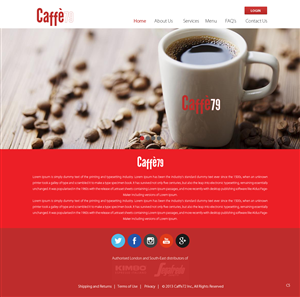 Diseño Web por pb para Caffe 79 Ltd | Diseño: #2654711