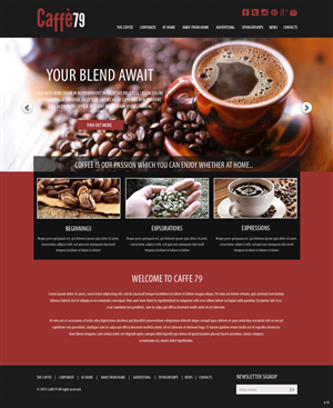Diseño Web por pb para Caffe 79 Ltd | Diseño: #2658577