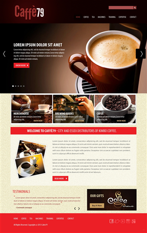 Diseño Web por pb para Caffe 79 Ltd | Diseño: #2665664