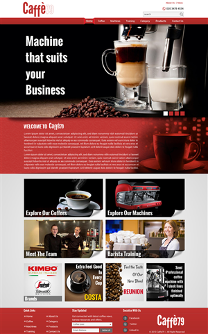 Diseño Web por Sbss para Caffe 79 Ltd | Diseño: #2661744