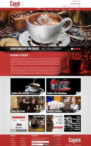 Diseño Web por Sbss para Caffe 79 Ltd | Diseño: #2661758