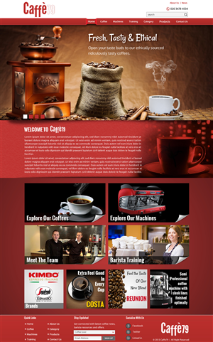 Diseño Web por Sbss para Caffe 79 Ltd | Diseño: #2661767